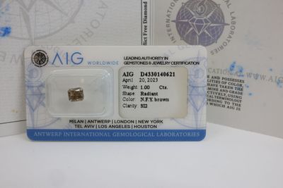 an image of a diamond in a package on a table