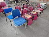 many chairs and tables in a room with a lot of them