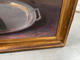 a picture of a painting of a man in a hat