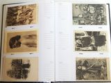 an open book with pictures of people on it