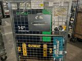 a large metal cart with many items in it