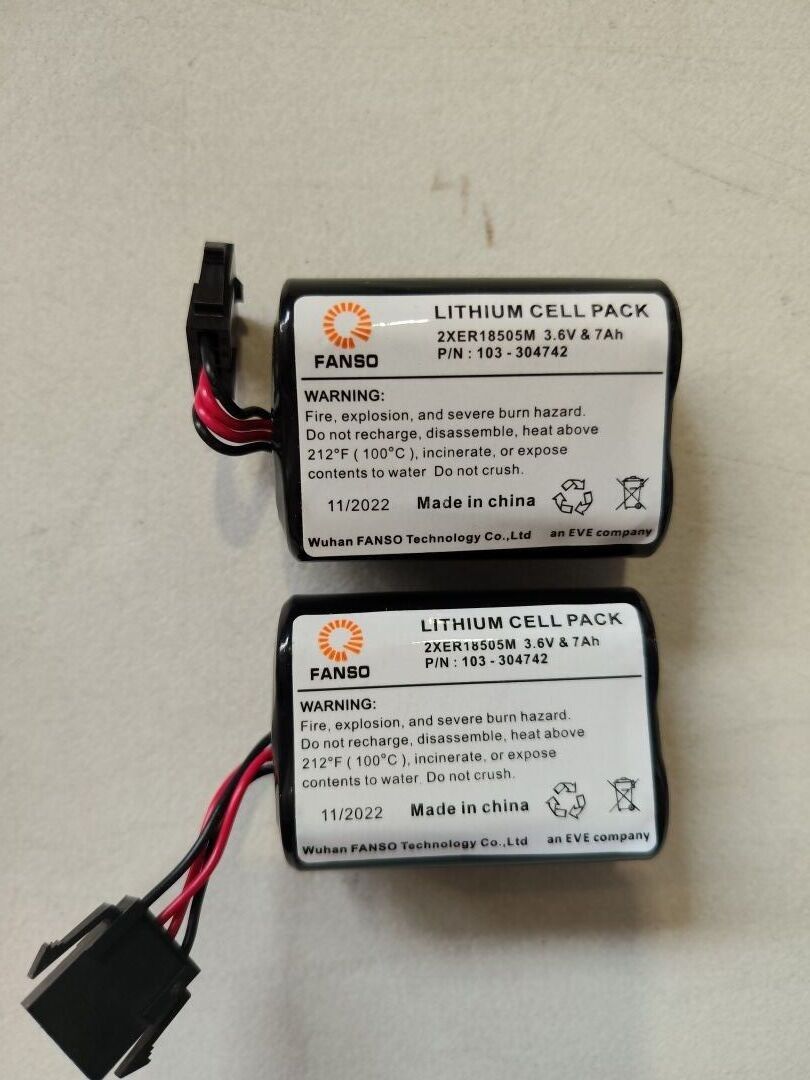 10 kits de 2 batteries lithium avec connecteur compatible VISONIC K-305177 3,6V 3,5Ah (VENDU EN L'ETAT - NON TESTE)