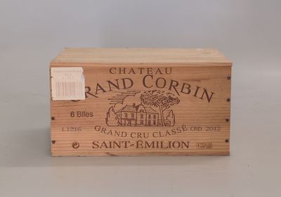 an image of a wooden box with a wine label on it