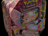 a box with a pink pokemon toy inside of it
