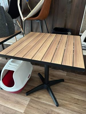 a cat house under a table with a cat in it