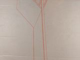 a cardboard box with a drawing of a martini glass on it