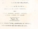 un vieux livre avec un titre en noir et blanc