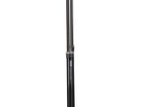 a black pole with a light on top of it