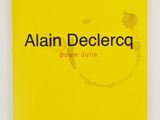 a yellow book with the title alain declerca on it