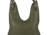 le sac hobo en cuir « Sak » vert olive