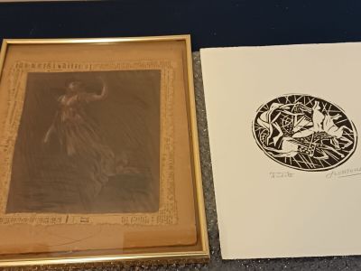 Ensemble cpt : Pastel signé Fantin "le paradis" et Jean Bert… - Photo 1