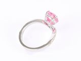 an image of a pink diamond ring with a white background