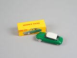 Voiture verte Dinet Toys avec toit blanc et capot blanc