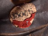 a piece of leather that has been left on top of it