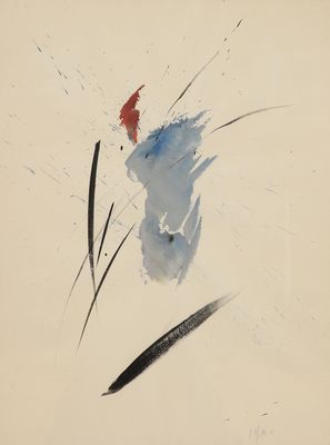 Jean Miotte (1926-2016) Composition abstraite 1984 Gouache s…