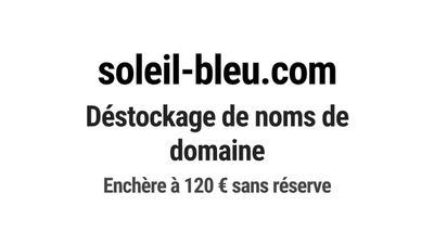 Nom de domaine soleil-bleu.com.