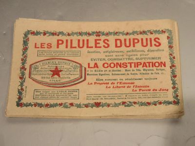 une ancienne publicité française pour un produit Pilles Dupuis