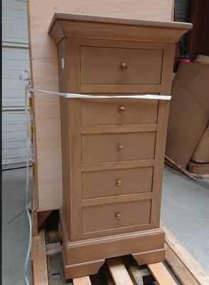 Chiffonier 5 tiroirs , chêne grisé, dimensions: 108x51x36cm-…