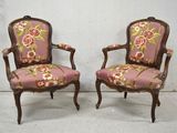 pair of antique chairs with floral upholstered upholstered upholstered upholstered upholstered upholstered upholstered upholstered uphol