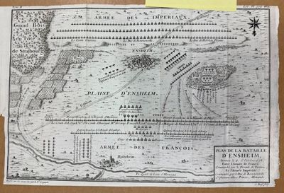 une vieille carte de la bataille d'Antietta, avec en arrière-plan une carte de la bataille d'Antietta