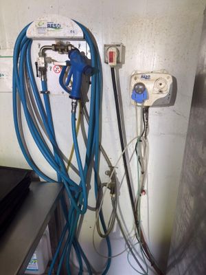 a bunch of wires that are connected to a wall