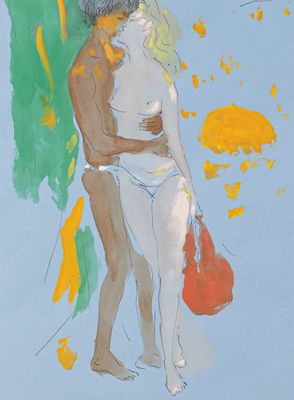 Marcel VERTÈS (1895-1961) Le baiser