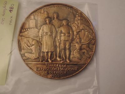 299.57 - Medaille Exposition Nationale Coloniale Marseille 1…