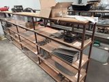 a shelf that has a bunch of tools on it
