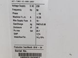 the label on the back of a refrigerator shows that it is not in use
