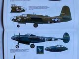 a bunch of airplanes that are on display in a book