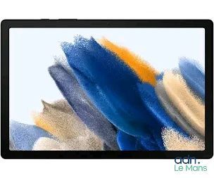 Ordinateur portable Microsoft Surface dont l'écran est recouvert de peinture bleue, jaune et blanche