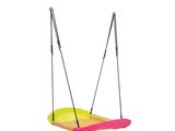 the child ' s swing is hanging from the rope