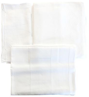 Ensemble damassé comprenant NAPPPE avec chemin de table en f… - Photo 1