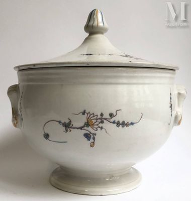 a white bowl with a floral design on it
