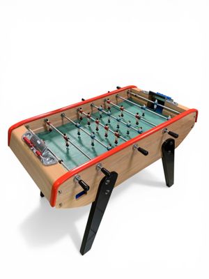BONZINI. Baby-foot modèle B90, caisse en hêtre vernis multip…