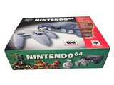 a box of nintendo 64 game controllers on a white background