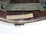 a picture of a military helmet with a tag on it