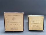 two boxes of made in france soap sitting next to each other