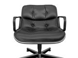 an image of a black office chair on a white background