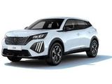 un SUV blanc garé sur une surface blanche, avec un arrière-plan blanc