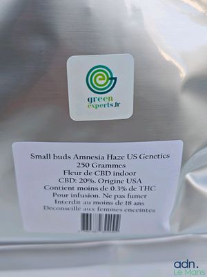 Expédition obligatoire - CBD - Un sachet de 250 grammes de f…