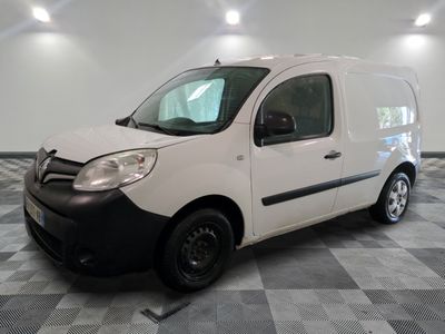 a picture of a white van parked in a room