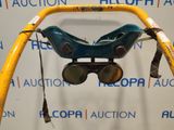 an image of a pair of sunglasses hanging from the handle of a scooter