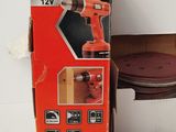 black and decker cordless sander with box and disc