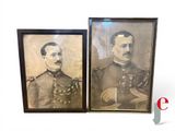 deux portraits encadrés représentant deux hommes en uniforme militaire