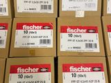 many boxes of fischer tape on a shelf
