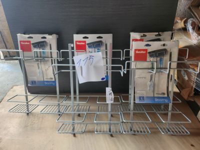 Lot de supports de rangement Metaltex “Broomy”
