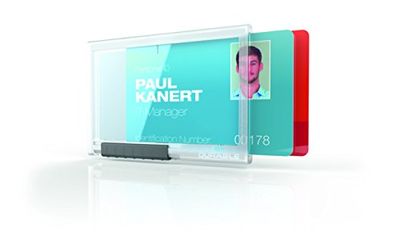 Lot de 10 - DURABLE - Porte-badge de sécurité Push Box - Dou…