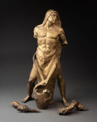 Forgeron Epreuve en bronze, non terminée H.