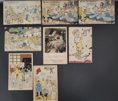 a lot of old comic books on the wall